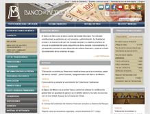 Tablet Screenshot of banxico.org.mx